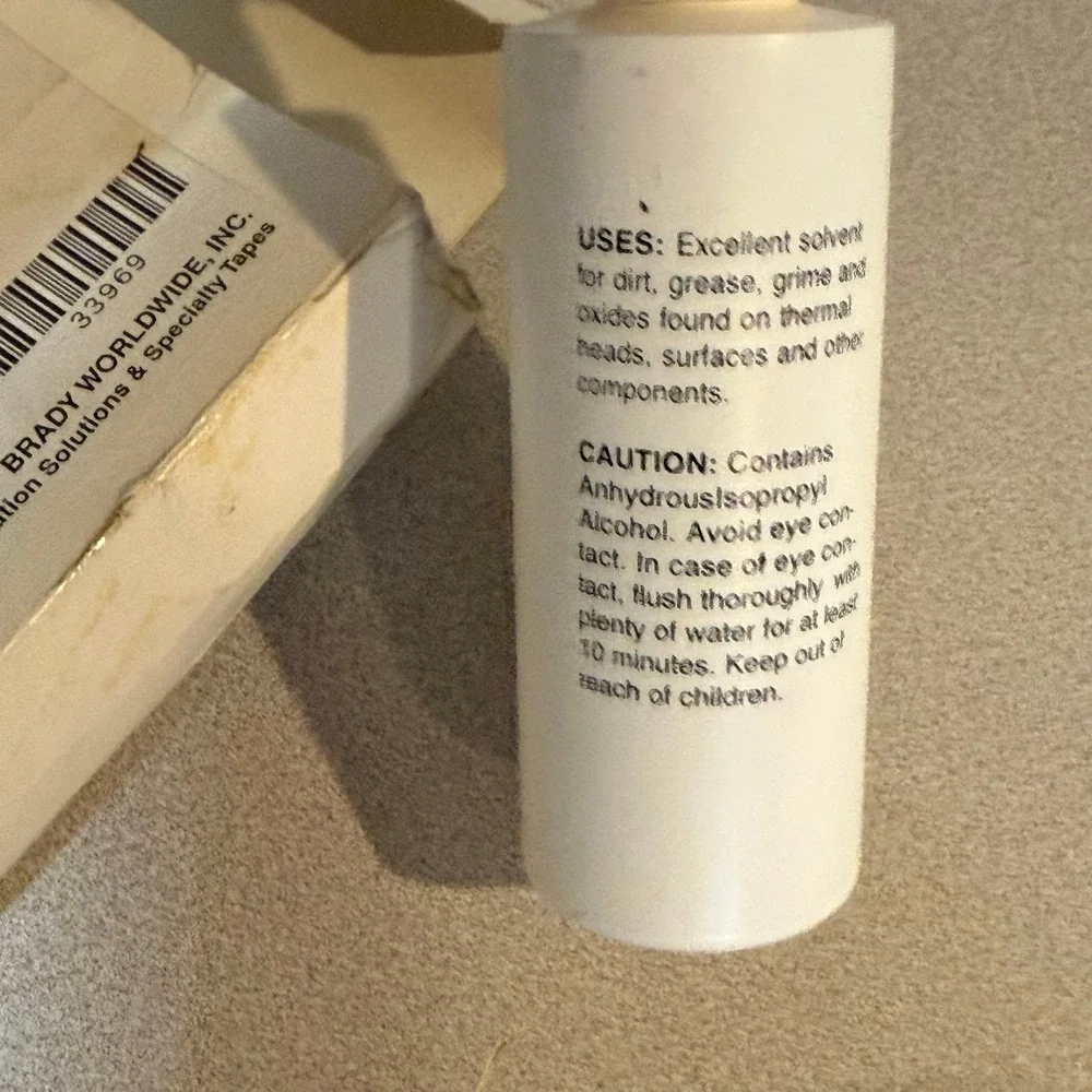 Brady 33969 Thermal Transfer and dot matrix‎ Printer Cleaning Kit 50% full